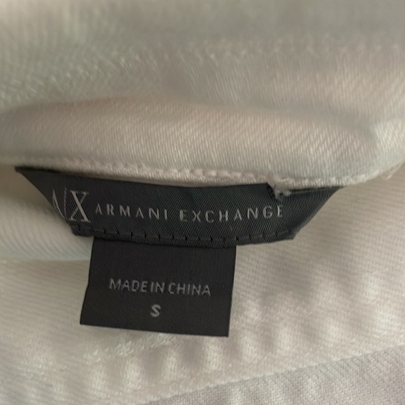 Armani Exchange white blazer jacket size Small EUC - Picture 7 of 8
